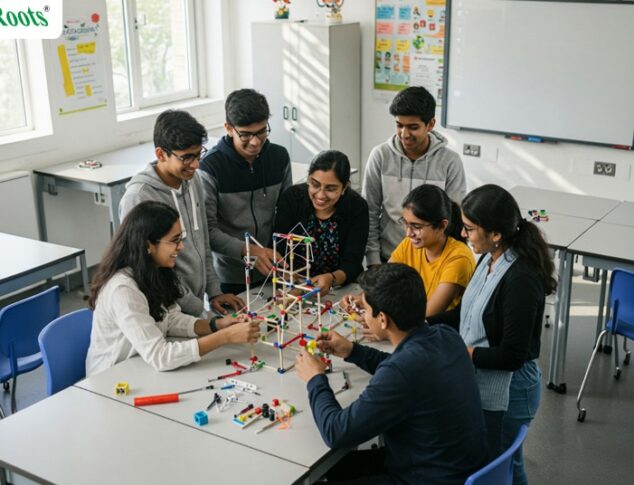Children using digital tools for cultural learning in remote India